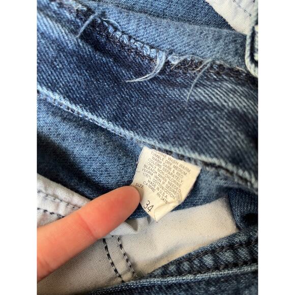 Vintage Lee High Waisted 100% Cotton Denim Jean Shorts - Picture 8 of 9